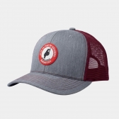 BONE TRUCKER CINZA E VINHO, LOGO EMBORRACHADA