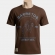 CAMISETA MASCULINA  LOGO ESTAMPA FRONTAL - CAMISETA MASCULINA LOGO ESTAMPA FRONTAL-MARROM M