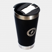 COPO TERMICO FESTA DO PEÃO COM ABRIDOR - PRETO 500ML