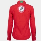 CAMISA FEMININA LOGO TRADICIONAL VERMELHA