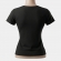 CAMISETA FEMININA PRETA (ROSETA)