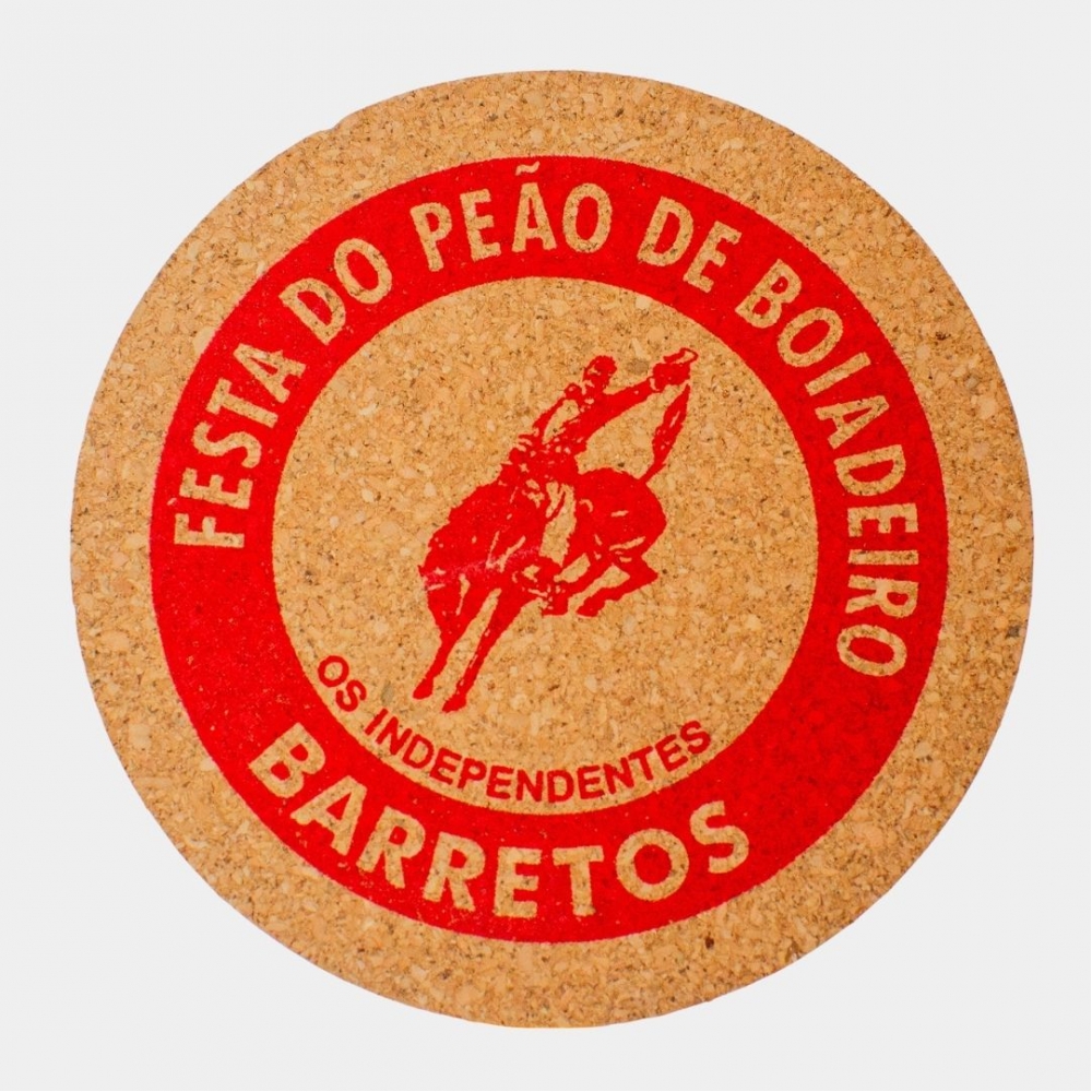 PORTA COPO (BOLACHA CORTIÇA) - VERMELHA