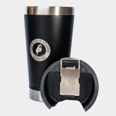 COPO TERMICO FESTA DO PEÃO COM ABRIDOR - PRETO 500ML