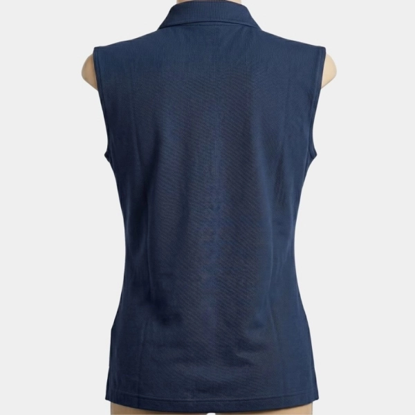 POLO FEMININA AZUL MARINHO, REGATA, LOGO TRADICIONAL