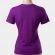 CAMISETA FEMININA ROXA, LOGO EMBORRACHADA