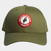 BONE FECHADO VERDE MILITAR, LOGO EMBORRACHADA