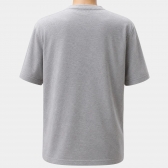 CAMISETA MASCULINA MESCLA MEDIO, LOGO EMBORRACHADA