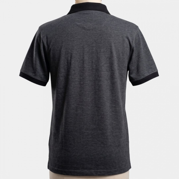 POLO MASCULINA CINZA E PRETA