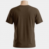 CAMISETA MASCULINA  LOGO ESTAMPA FRONTAL - CAMISETA MASCULINA LOGO ESTAMPA FRONTAL-MARROM M