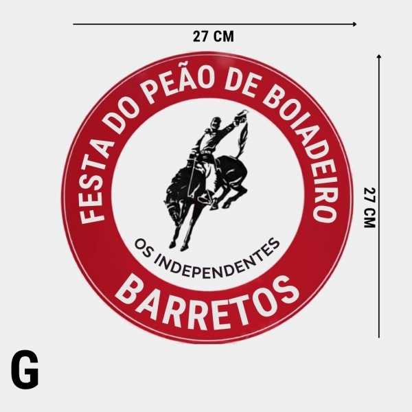 ADESIVO FESTA DO PEÃO LOGO TRADICIONAL - G