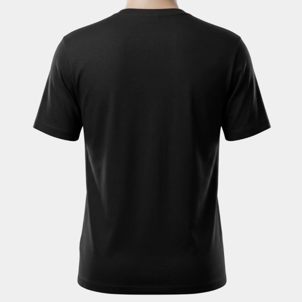 CAMISETA MASCULINA PRETA (ROSETA)
