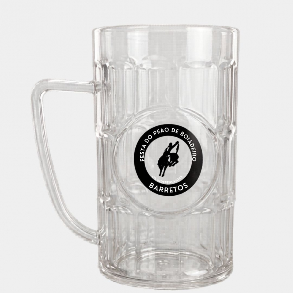 CANECA ACRILICA TRANSPARENTE CHOP