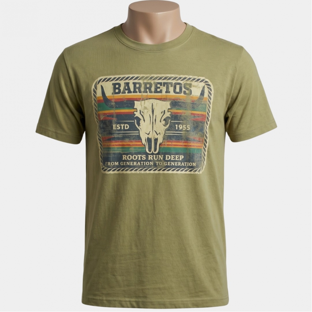 CAMISETA MASCULINA LOGO VINTAGE - CAMISETA MASCULINA LOGO VINTAGE-VERDE-M