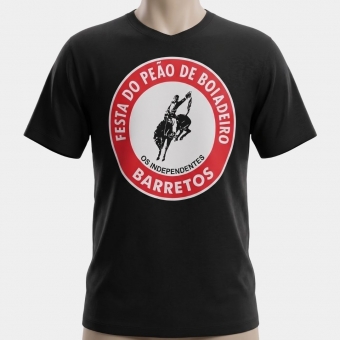CAMISETA MASCULINA PRETA (ROSETA)