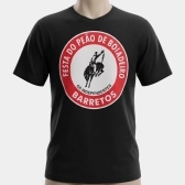 CAMISETA MASCULINA PRETA (ROSETA)