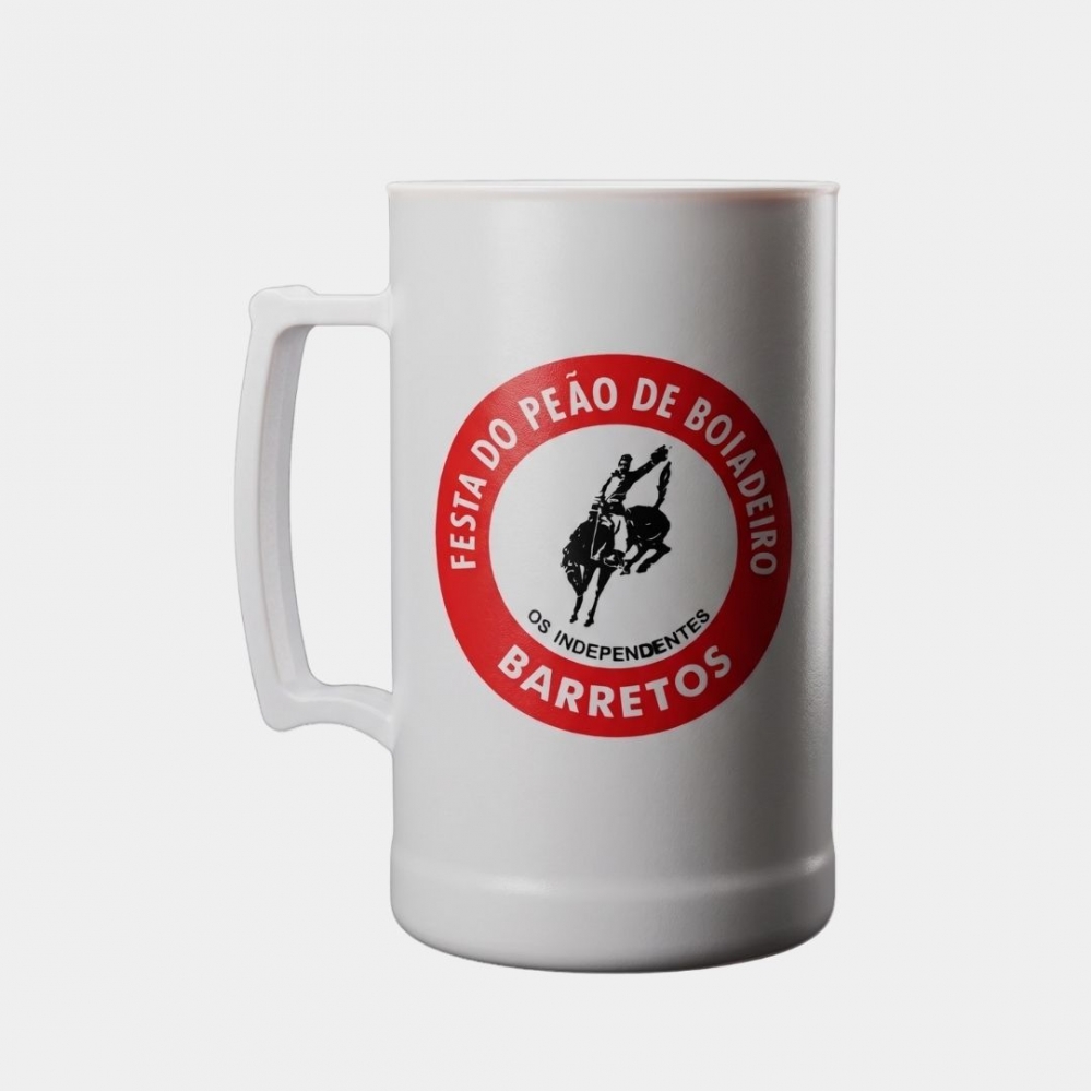 CANECA ACRILICA BRANCA 350ML