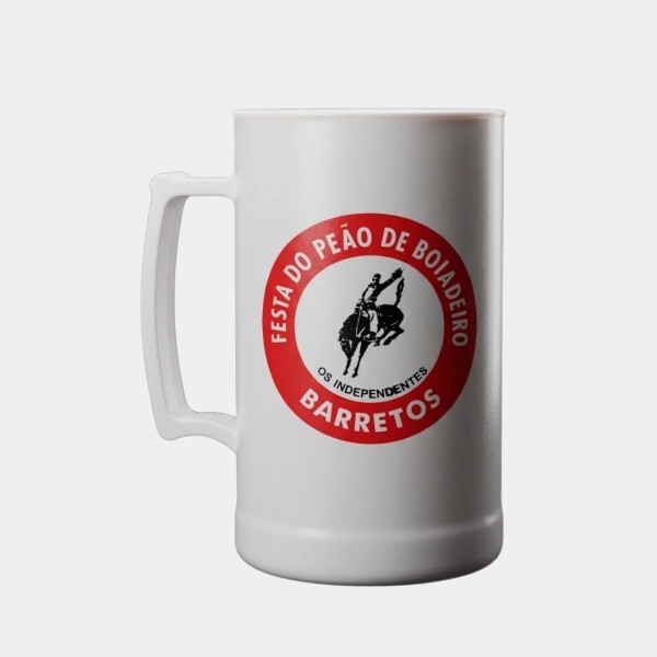 CANECA ACRILICA BRANCA 350ML