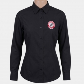 CAMISA FEMININA PRETA BASICA - XG