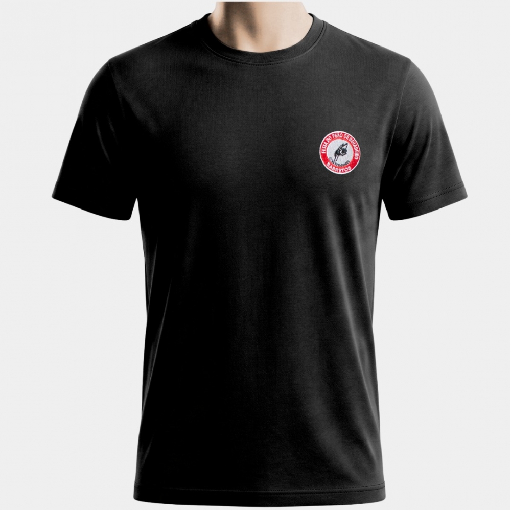 CAMISETA MASCULINA LOGO ROST BASICA - CAMISETA MASCULINA LOGO ROST BASICA- PRETA M