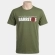 CAMISETA MASCULINA  LOGO BARRETOS - CAMISETA MASCULINA LOGO BARRETOS VERDE MILITAR -M