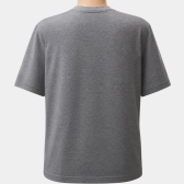 CAMISETA MASCULINA MESCLA ESCURA, LOGO EMBORRACHADA