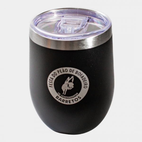 COPO TERMICO CUIA  380 ML - PRETO