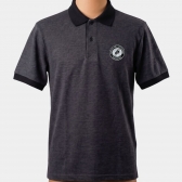 POLO MASCULINA CINZA E PRETA