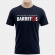 CAMISETA MASCULINA  LOGO BARRETOS - CAMISETA MASCULINA LOGO BARRETOS AZUL MARINHO-G