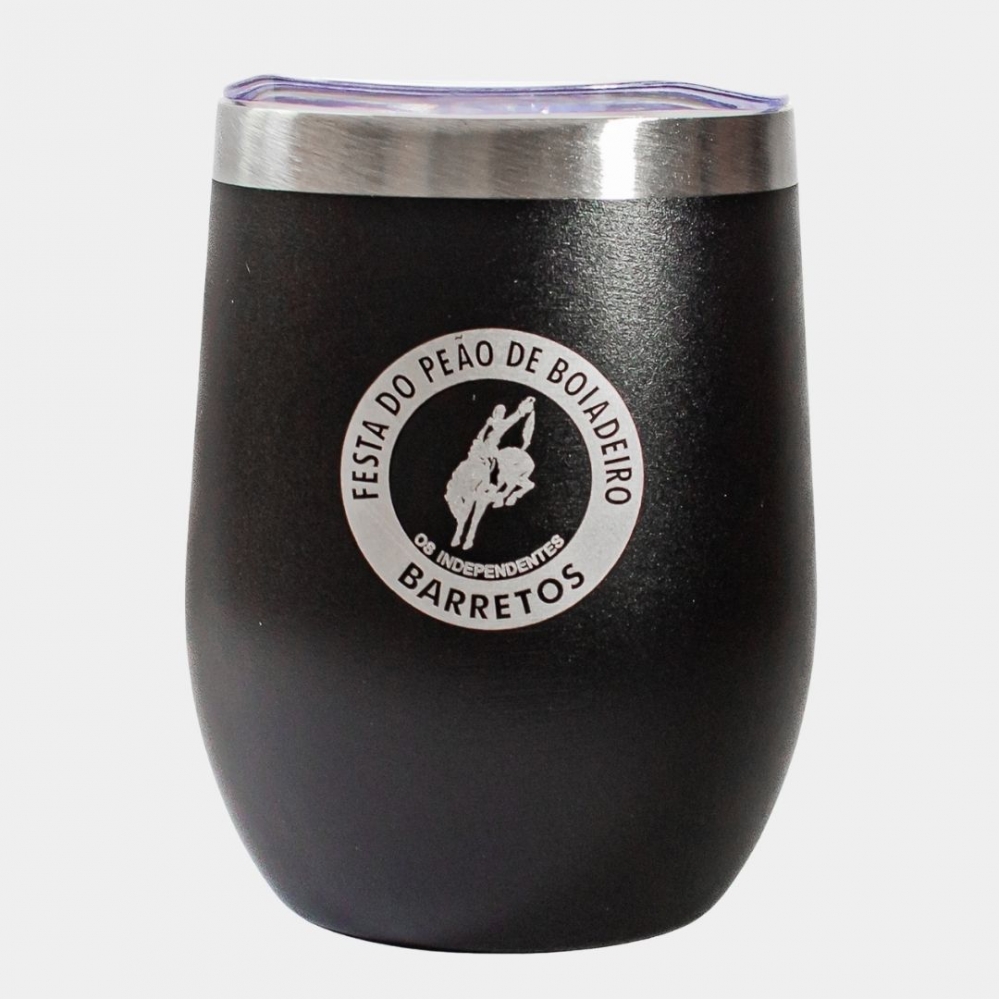 COPO TERMICO CUIA  380 ML - PRETO
