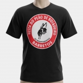 CAMISETA MASCULINA PRETA (ROSETA)