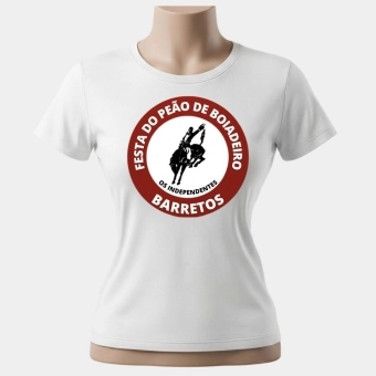 CAMISETA FEMININA BRANCA (ROSETA)