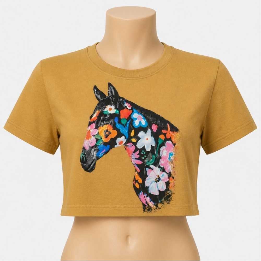 CROPPED FEMININO CAQUI - GG