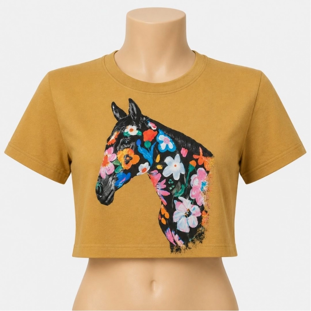 CROPPED FEMININO CAQUI - GG