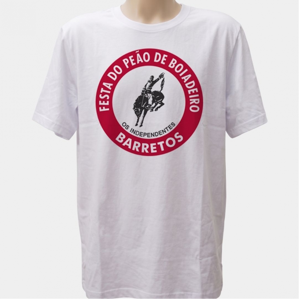 CAMISETA MASCULINA BRANCA (ROSETA)