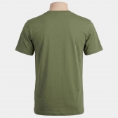 CAMISETA MASCULINA  LOGO BARRETOS - CAMISETA MASCULINA LOGO BARRETOS VERDE MILITAR -M