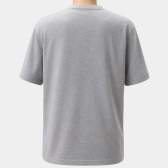 CAMISETA MASCULINA MESCLA MEDIO, LOGO EMBORRACHADA