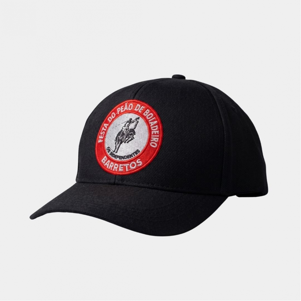 BONE FECHADO PRETO,  LOGO TRADICIONAL