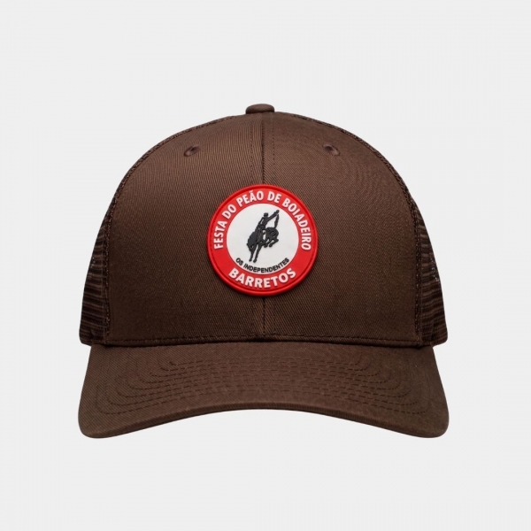 BONE TRUKER, LOGO EMBORRACHADO MARROM