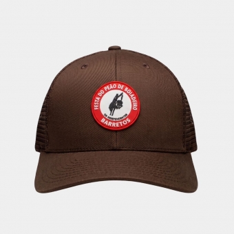 BONE TRUKER, LOGO EMBORRACHADO MARROM