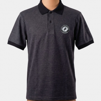 POLO MASCULINA CINZA E PRETA