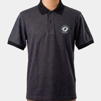 POLO MASCULINA CINZA E PRETA